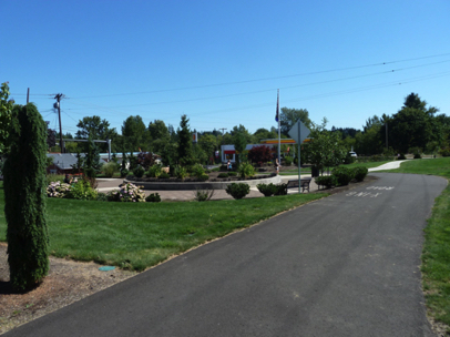 Boring Station Trailhead Park was recently converted from a parking lot into an attractive full amenity local park